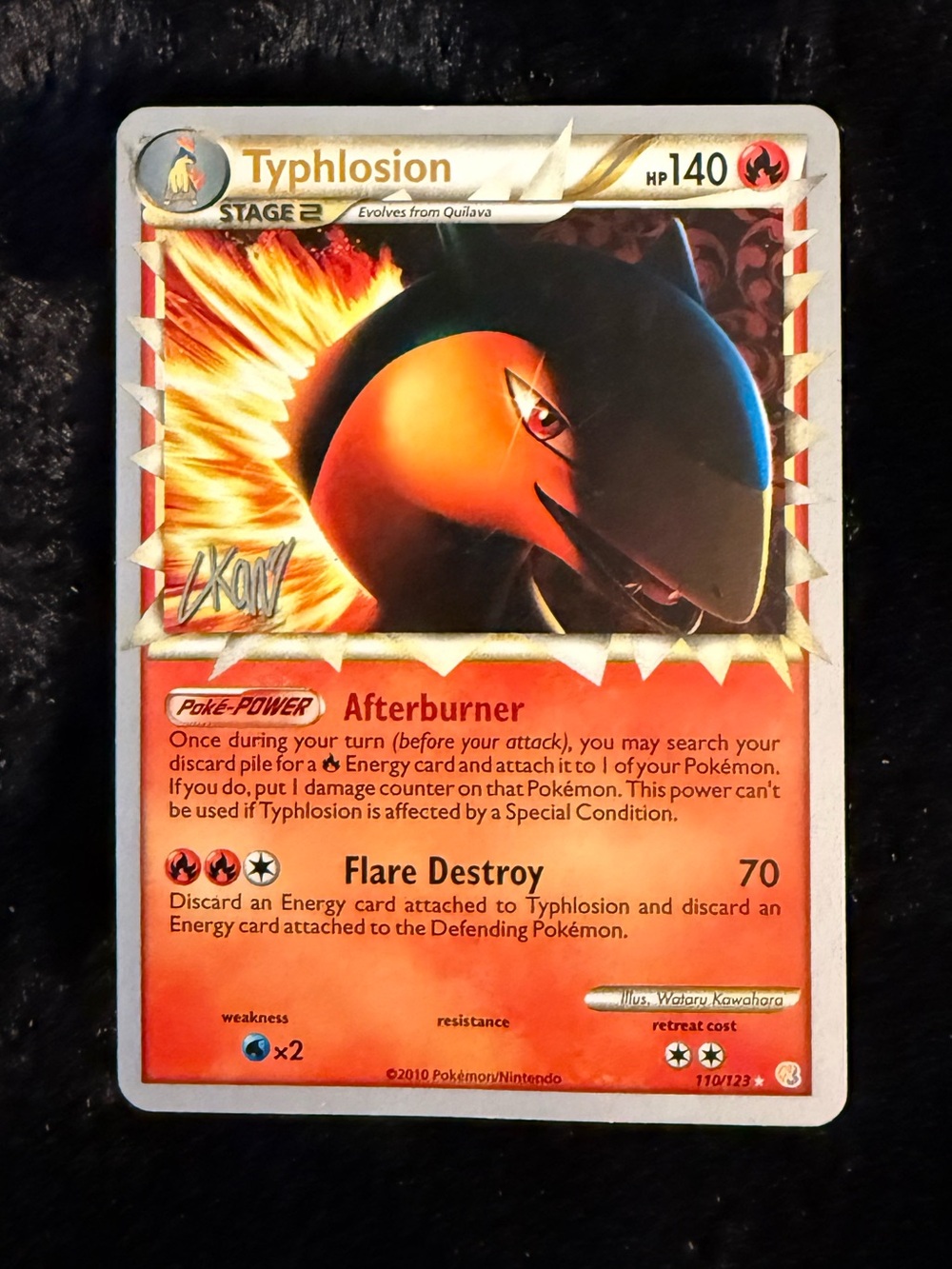 Pokémon Typhlosion Prime Card #110/123 - 2011 World Championships Edition
